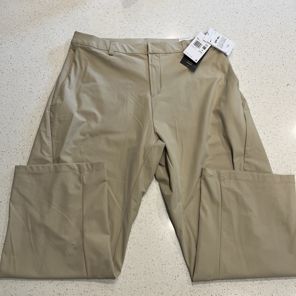 Nike 24.7 PerfectStretch Men's UV Loose-Fit Pants Khaki‎ 36X30 HV0377-253 NWT